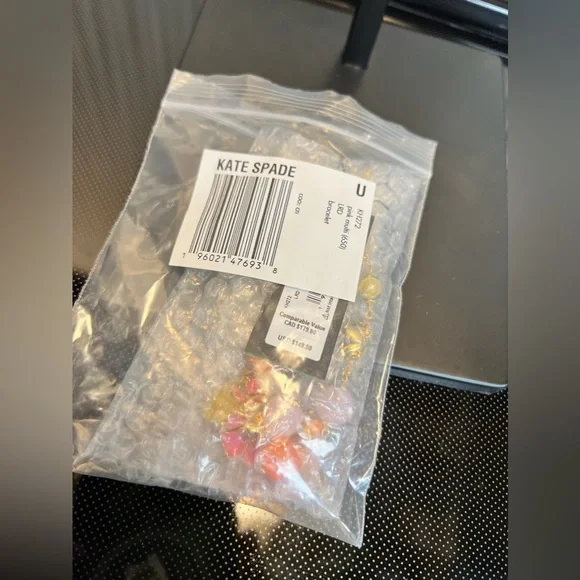 SALE🔥 NIP Kate Spade Freshly Picked Bracelet Pink Orange Yellow Gold Tone - Picture 3 of 15